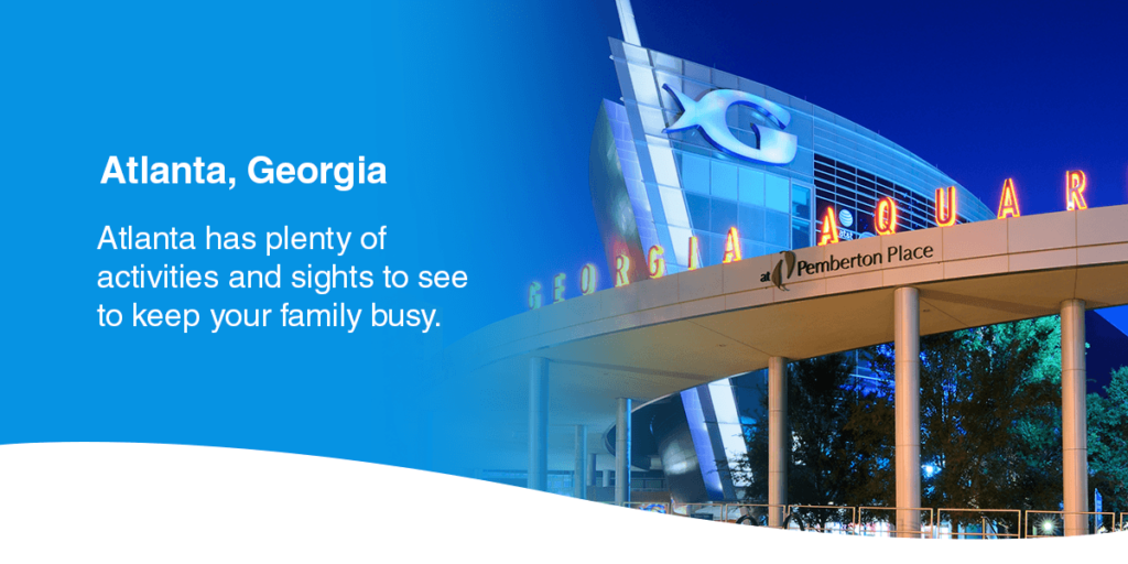 Atlanta, Georgia has plenty of activities and sights to see to keep your family busy.