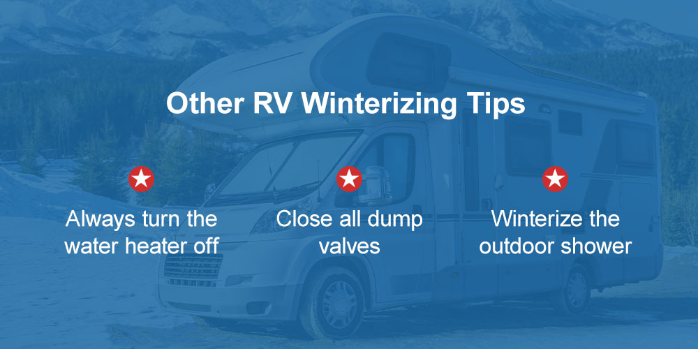 Other RV Winterizing Tips