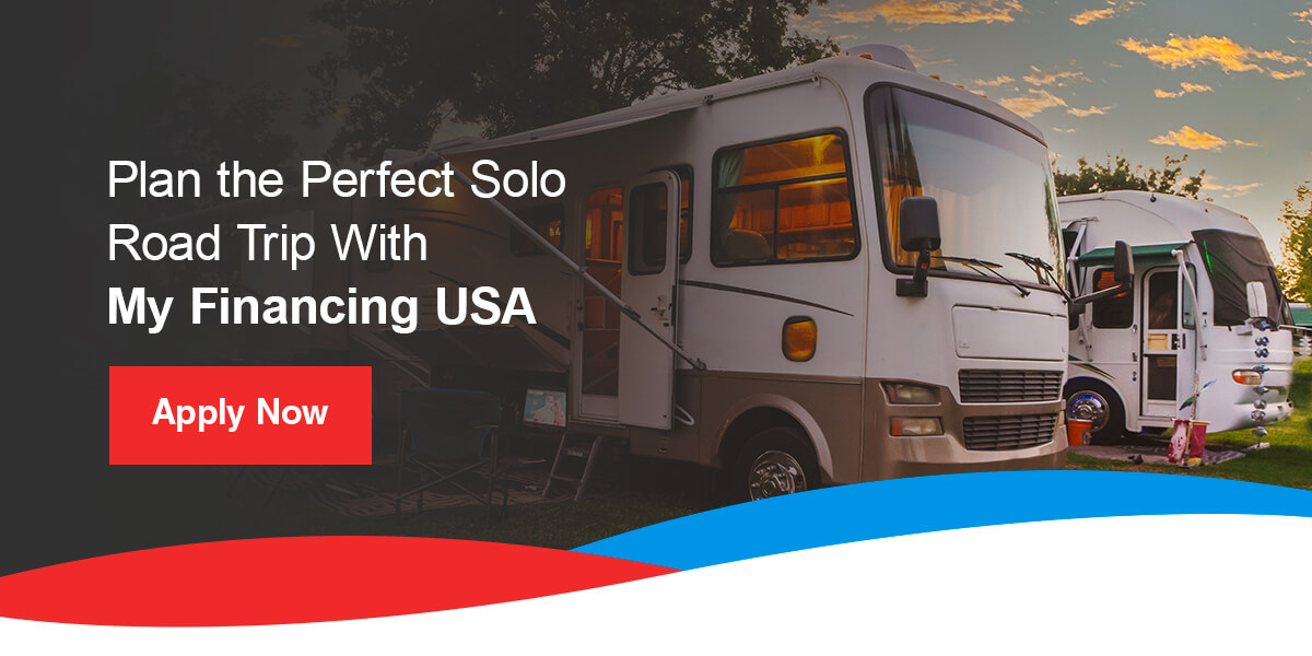 Plan the Perfect Solo Road Trip with My Financing USA. Apply now!