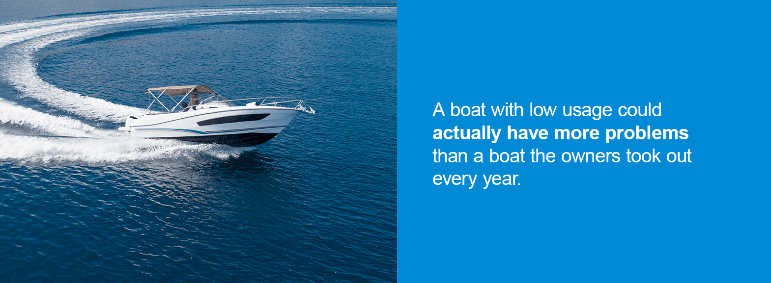 A boat with low usage could actually have more problems than a boat the owners took out every year. 