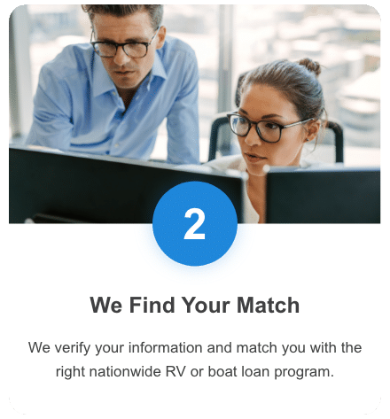 We Match You With The Right RV Loan Program