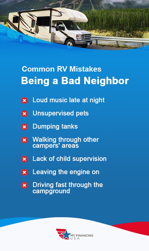 Common RV Mistakes - Being a Bad Neighbor
